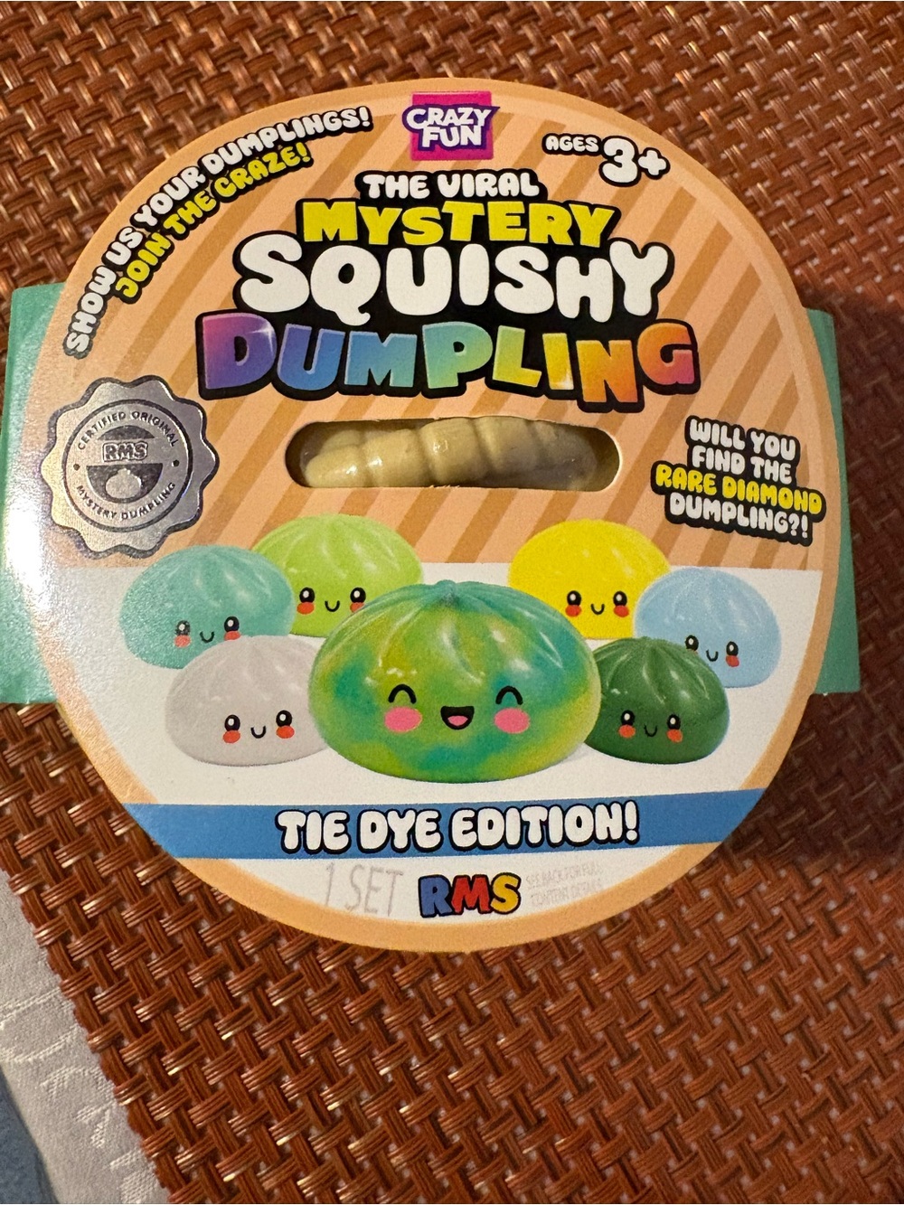 Tie Dye Mystery Squishy Dumpling - Green Multicolor Kids Toy